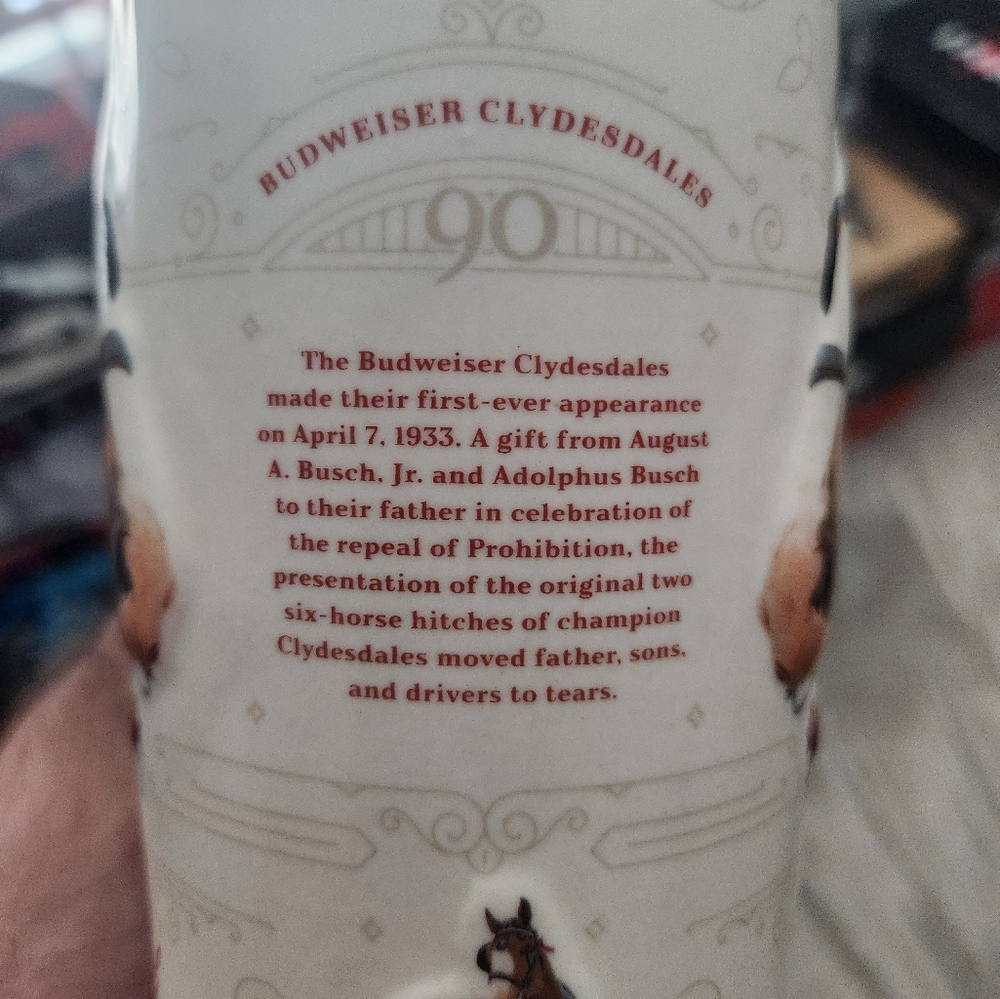 SOLD!!Budweiser 90th Anniversary Mugs - Picture 2 of 7
